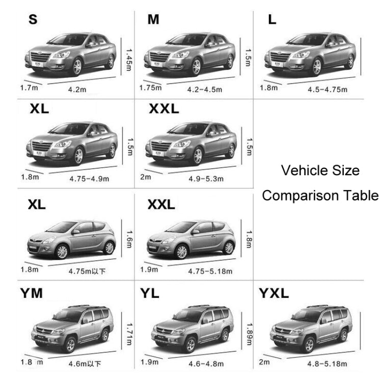 190T Silver Coated Cloth Car Rain Sun Protection Car Cover with Reflective Strip, Size: S - PE Material by PMC TechLife | Online Shopping South Africa | PMC TechLife | Buy Now Pay Later Mobicred