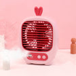 1315 Spray Humidification Hydrating Cartoon Fan USB Charging Desktop Fan(Bunny Pink) - Electric Fans by PMC TechLife | Online Shopping South Africa | PMC TechLife | Buy Now Pay Later Mobicred
