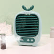 1315 Spray Humidification Hydrating Cartoon Fan USB Charging Desktop Fan(Deer Green) - Electric Fans by PMC TechLife | Online Shopping South Africa | PMC TechLife | Buy Now Pay Later Mobicred