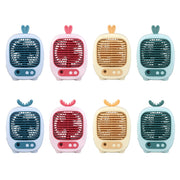 1315 Spray Humidification Hydrating Cartoon Fan USB Charging Desktop Fan(Bunny Yellow)