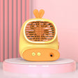 CS1319 Desktop Small Hydrating Spray Cartoon Fan Rechargeable Silent Humidifying Fan(Bunny Yellow) - Electric Fans by PMC TechLife | Online Shopping South Africa | PMC TechLife | Buy Now Pay Later Mobicred