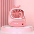 CS1319 Desktop Small Hydrating Spray Cartoon Fan Rechargeable Silent Humidifying Fan(Deer Pink) - Electric Fans by PMC TechLife | Online Shopping South Africa | PMC TechLife | Buy Now Pay Later Mobicred