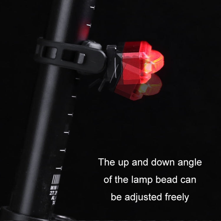 Bicycle Tail Light USB Rechargeable Waterproof Night Riding Warning Light(Red) - Taillights by PMC TechLife | Online Shopping South Africa | PMC TechLife | Buy Now Pay Later Mobicred