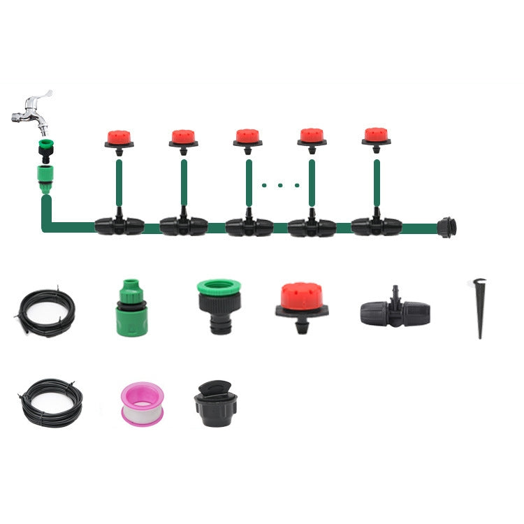 25m Kit Hose Drip Irrigation System Plant Watering Set 360 Degree Adjustable Drippers - Watering & Irrigation by PMc TechLife | Online Shopping South Africa | PMc TechLife | Buy Now Pay Later Mobicred