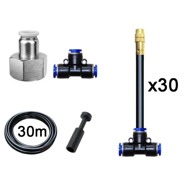 30m Kit Brass Misting Nozzles Bend Arbitrarily Atomized Sprayer Garden Irrigation - Watering & Irrigation by PMc TechLife | Online Shopping South Africa | PMc TechLife | Buy Now Pay Later Mobicred