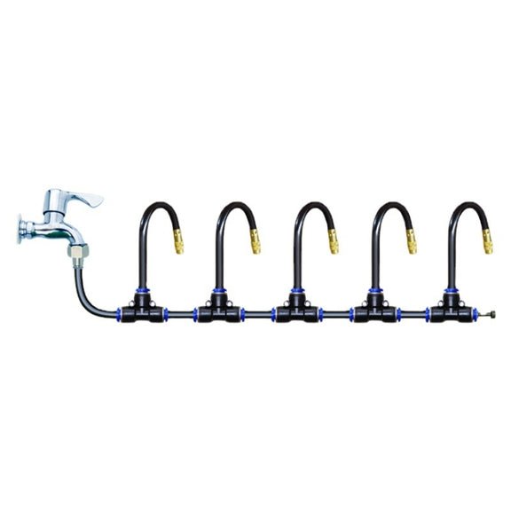 20m Kit Brass Misting Nozzles Bend Arbitrarily Atomized Sprayer Garden Irrigation