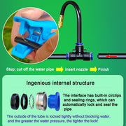 40m Kit Brass Misting Nozzles Bend Arbitrarily Atomized Sprayer Garden Irrigation