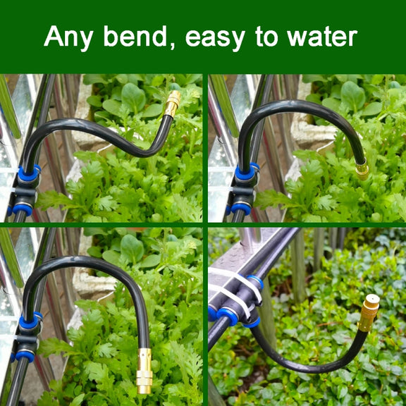 5m Kit Brass Misting Nozzles Bend Arbitrarily Atomized Sprayer Garden Irrigation