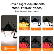 Outdoor Lighting Camping Light USB Rechargeable Horse Lantern(Apricot)