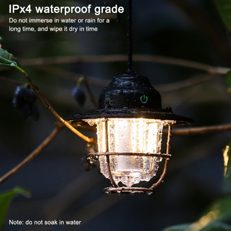 Outdoor Lighting Camping Light USB Rechargeable Horse Lantern(Apricot) - Camping Lighting by PMc TechLife | Online Shopping South Africa | PMc TechLife | Buy Now Pay Later Mobicred