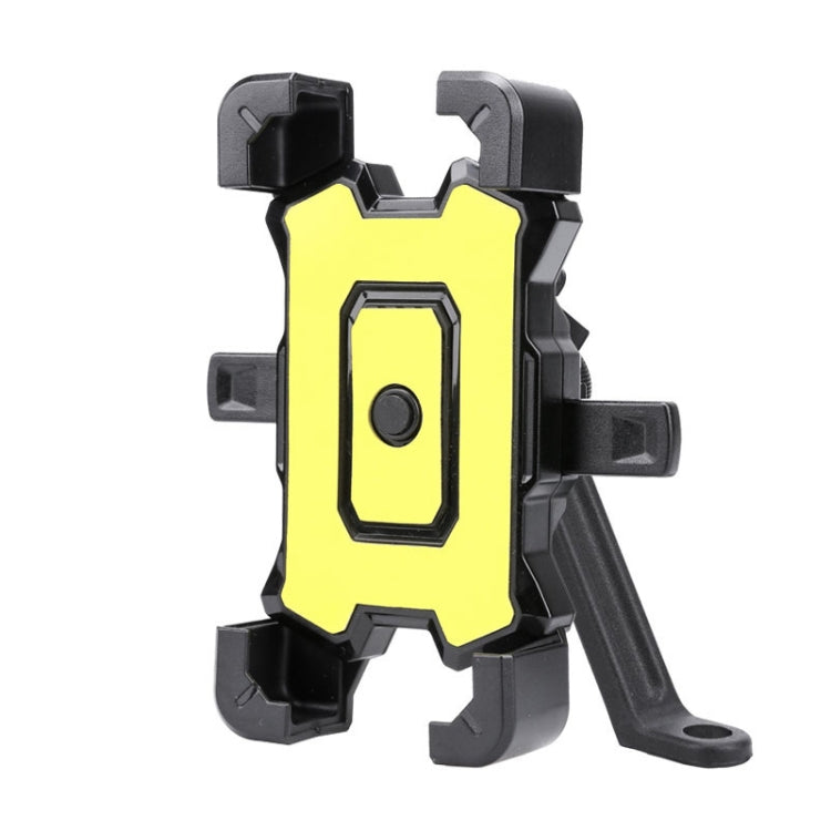 Electric Bike Motorcycle Bicycle Riding Shockproof Navigation Bracket, Color: Yellow For Rearview Mirror - Holders by PMC TechLife | Online Shopping South Africa | PMC TechLife | Buy Now Pay Later Mobicred