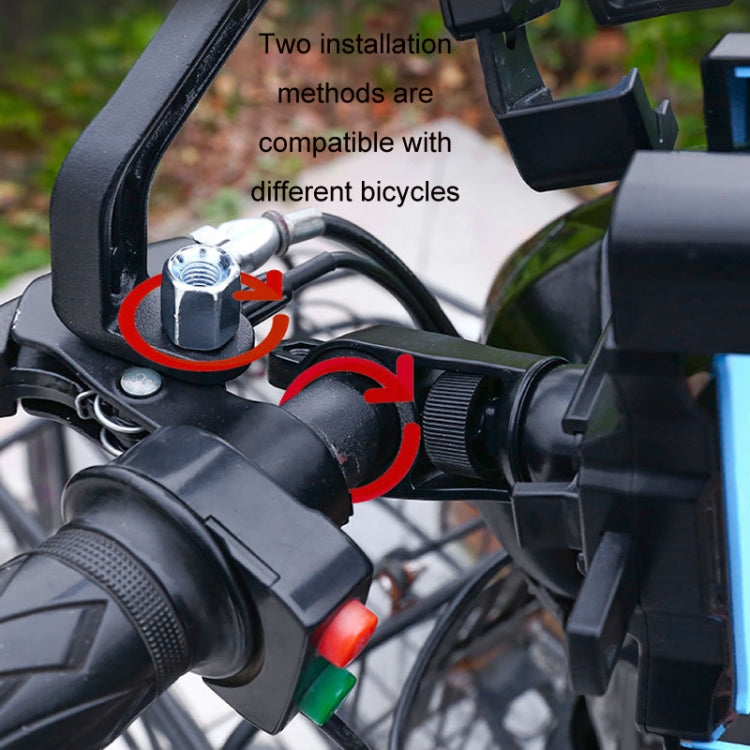 Electric Bike Motorcycle Bicycle Riding Shockproof Navigation Bracket, Color: Yellow For Rearview Mirror - Holders by PMC TechLife | Online Shopping South Africa | PMC TechLife | Buy Now Pay Later Mobicred