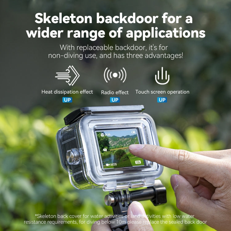 For GoPro Hero11 Black / HERO10 Black / HERO9 Black TELESIN Waterproof Case Full Scene Anti-Fog Underwater Diving Housing - free shipping - PMC Jewellery - Order now!