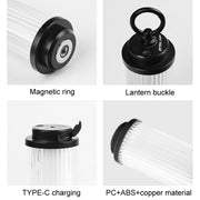 Outdoor Lighting Super Long Battery Life Portable Tent Light, Color: Set Rubber Wood Color
