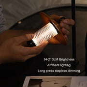 Outdoor Lighting Super Long Battery Life Portable Tent Light, Color: Set Rubber Wood Color