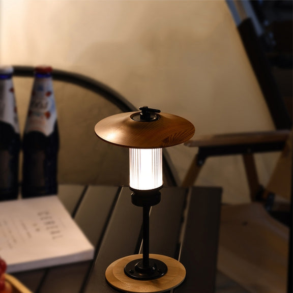 Outdoor Lighting Super Long Battery Life Portable Tent Light, Color: Set Rubber Wood Color