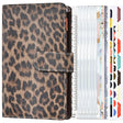 A6 Leopard Print Cash Budget Notebook  Loose Leaf Financial Management Notepad(Deep Brown) - free shipping - PMc TechLife - Order now!