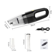 SUITU ST-6612C 5000pa 120W Wireless Car Vacuum Cleaner Handheld High Power Dust Suction Machine(Green)