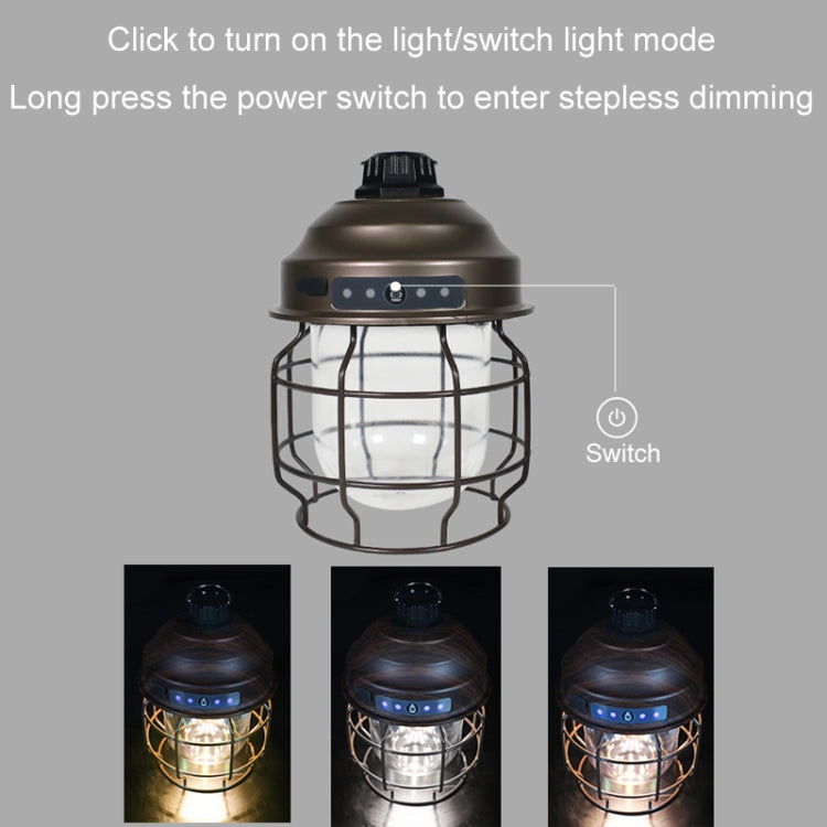Outdoor Camping Portable Light With Carabiner, Color: Copper - Camping Lighting by PMc TechLife | Online Shopping South Africa | PMc TechLife | Buy Now Pay Later Mobicred