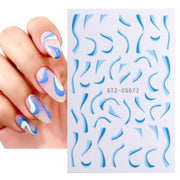 French Style Manicure Sticker Pop Stripe Line Nail Sticker(Stz-CS072)