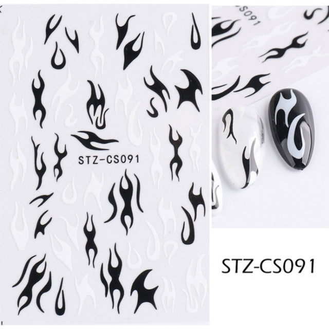 French Style Manicure Sticker Pop Stripe Line Nail Sticker(Stz-CS091)