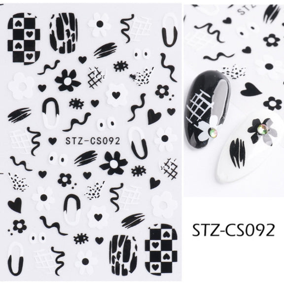 French Style Manicure Sticker Pop Stripe Line Nail Sticker(Stz-CS092)