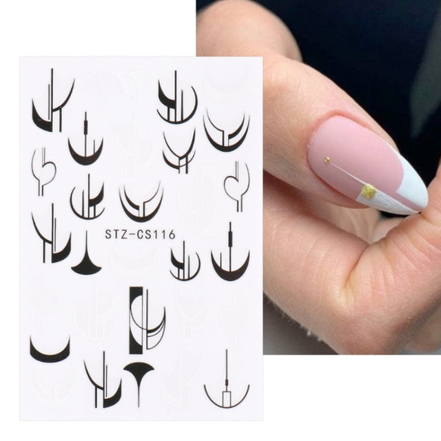 French Style Manicure Sticker Pop Stripe Line Nail Sticker(Stz-CS116)