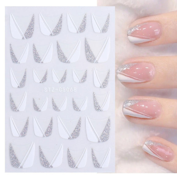 French Style Manicure Sticker Pop Stripe Line Nail Sticker(Stz-CS068)