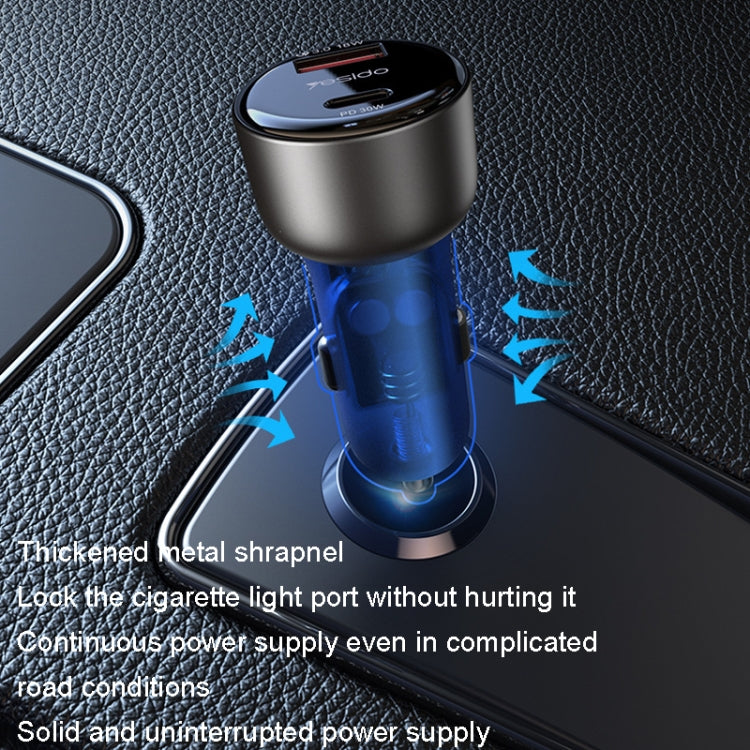 Yesido Y52 48W Dual-channel Fast Charging Zinc Alloy QC3.0 Car Charger(Black) - Car Charger by Yesido | Online Shopping South Africa | PMC TechLife | Buy Now Pay Later Mobicred