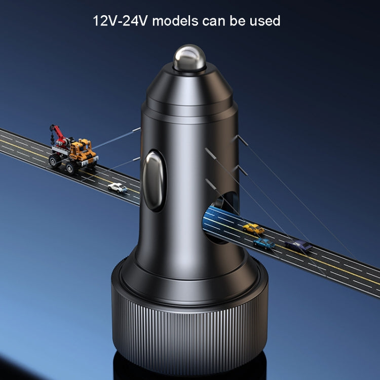 Yesido Y50 Car USB3.0 Fast Charger 30W Aluminum Alloy PD Fast Charging(Black) - Car Charger by Yesido | Online Shopping South Africa | PMC TechLife | Buy Now Pay Later Mobicred