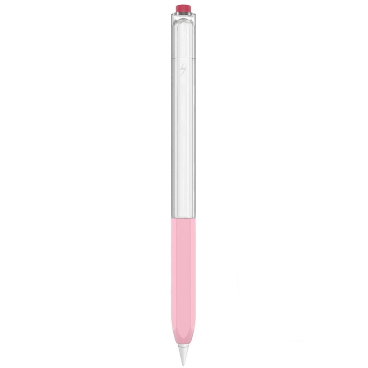 For Apple Pencil 2 AhaStyle PT-LC05 Jelly Style Translucent Silicone Protective Pen Case(Pink) - free shipping - PMC Jewellery - Order now!