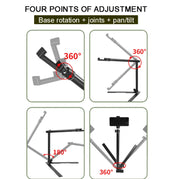DT-06 Desktop Overlook Mobile Phone Bracket Camera Fill Light Universal Foldable Bracket