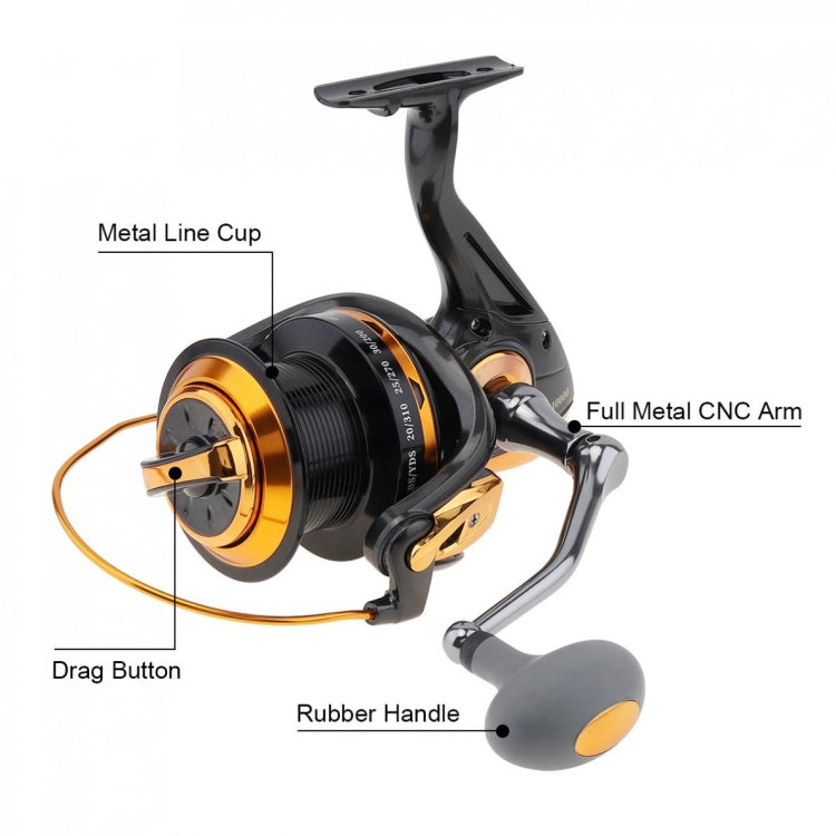 TF8000 Long-distance Casting Reel Large Gapless Sea Rod Fishing Reel Spinning Reel