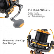 TF8000 Long-distance Casting Reel Large Gapless Sea Rod Fishing Reel Spinning Reel