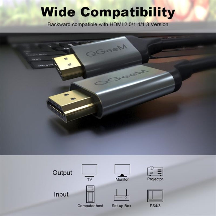 QGeeM QG-AV17 HDMI To HDMI Connection Cable Support 8K&60Hz 4.5m Length