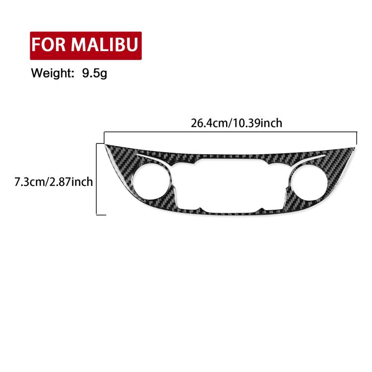 For Chevrolet Malibu 2016-2024 B Model Left-hand Drive Central Control Button Panel Sticker(Red) - Car Interior Mouldings by PMc TechLife | Online Shopping South Africa | PMc TechLife | Buy Now Pay Later Mobicred