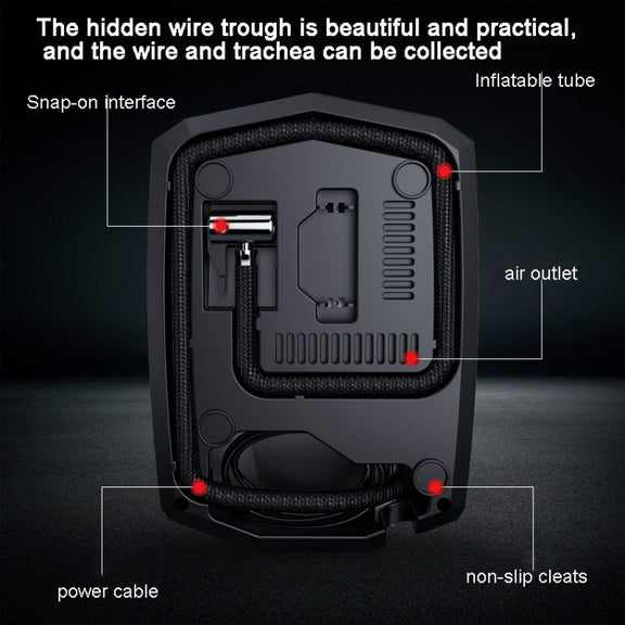 SUITU  ST-5002 DC 12V Car Air Compressor Tire Inflator 150 PSI Auto Air Pump Digital Display Model