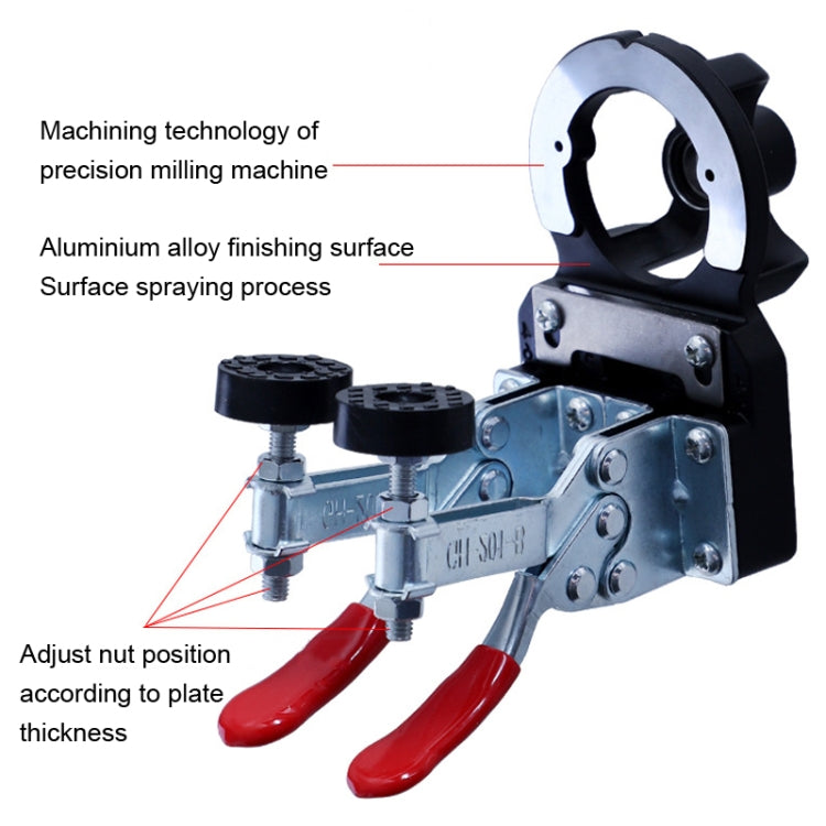 8 In 1 Aluminum Alloy 35mm Hinge Opener Hinge Punch Positioning Tool - Others by PMC TechLife | Online Shopping South Africa | PMC TechLife