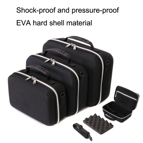 GH1365 Medium Multifunction 3.5 Inch Mobile Hard Disk Bag Photo Printer Bag EVA Shots VR Drone Storage Bag
