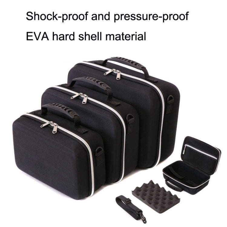 GH1365 Medium Multifunction 3.5 Inch Mobile Hard Disk Bag Photo Printer Bag EVA Shots VR Drone Storage Bag