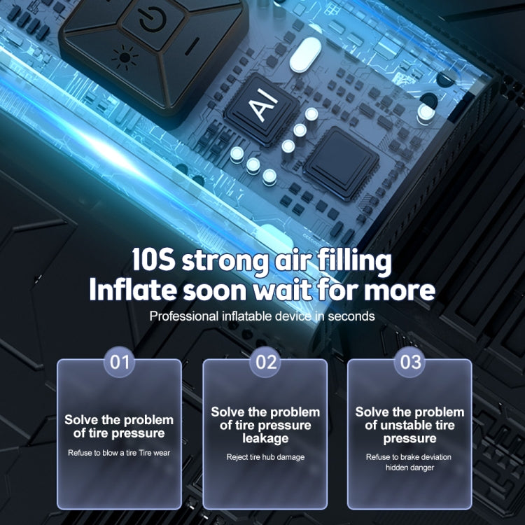 SUITU  ST-9624A Wired 150psi  Air Pump Intelligent Digital Display Car Bicycle Ball Electric Pump Cylinder - Inflatable Pump by SUITU | Online Shopping South Africa | PMC TechLife | Buy Now Pay Later Mobicred