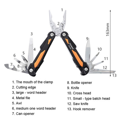 RDEER RT-2352 Multifunctional Pliers Folding Knife Outdoor Home Emergency Tool - free shipping - PMC Jewellery - Order now!