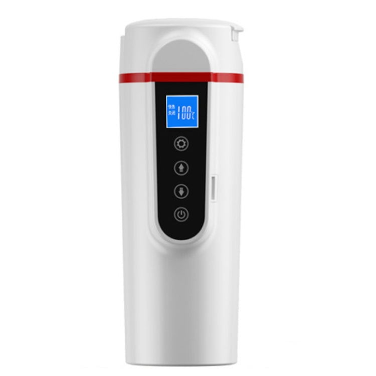 SUITU  HQ-3900 24V/12V Car/Truck Heated Coffee Mug Smart Mug,Spec: Large Screen White - free shipping - PMC TechLife - Order now!