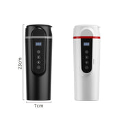 SUITU  HQ-3900 24V/12V Car/Truck Heated Coffee Mug Smart Mug,Spec: Small Screen White