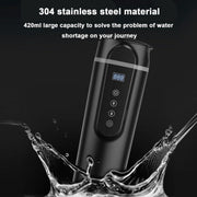 SUITU  HQ-3900 24V/12V Car/Truck Heated Coffee Mug Smart Mug,Spec: Small Screen Black