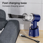 SUITU  ST-6638 Car Wireless Vacuum Cleaner Suction and Blower Integrated With Light ,Spec: Luxury  Type-A Charge