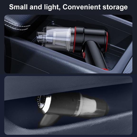 SUITU  ST-6638 Car Wireless Vacuum Cleaner Suction and Blower Integrated With Light ,Spec: Luxury  Type-A Charge