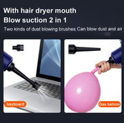 SUITU  ST-6638 Car Wireless Vacuum Cleaner Suction and Blower Integrated With Light ,Spec: Luxury  Type-A Charge