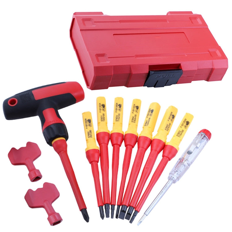 RDEER VDE-9912 12 In 1 Insulated Screwdriver Set Screwdriver Electrician Tools - free shipping - PMC Jewellery - Order now!