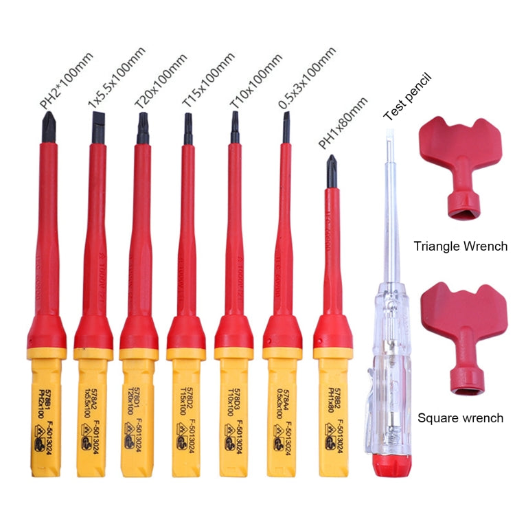 RDEER VDE-9912 12 In 1 Insulated Screwdriver Set Screwdriver Electrician Tools - free shipping - PMC Jewellery - Order now!